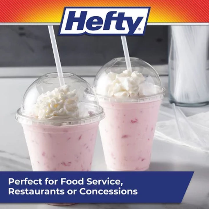 Hefty Jumbo Translucent Unwrapped Plastic Straws, 7.75" (2500 Ct.)