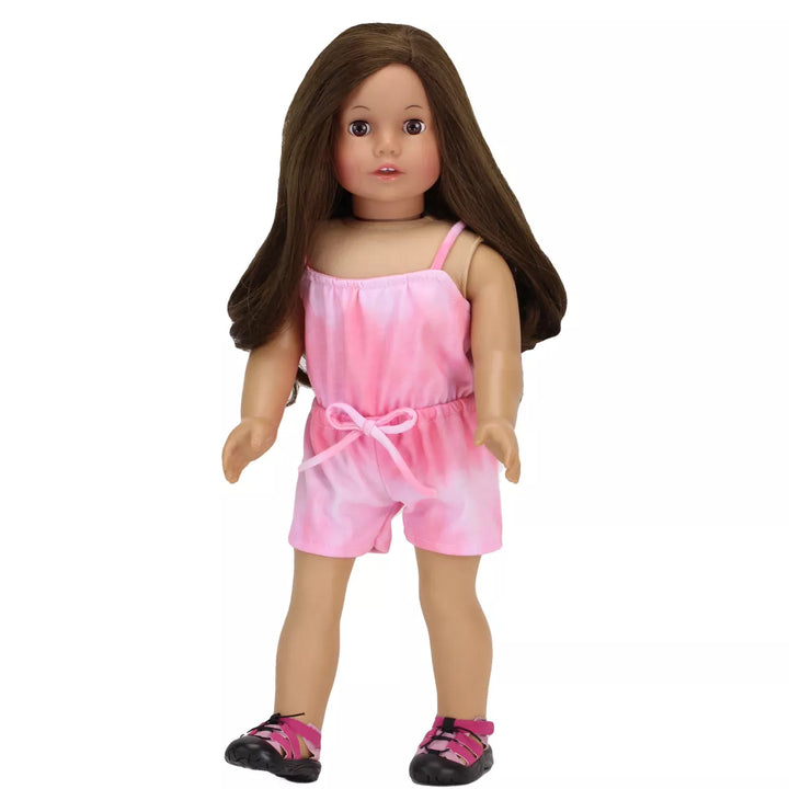 Sophia’S Tie Dye Romper for 18" Dolls, Pink