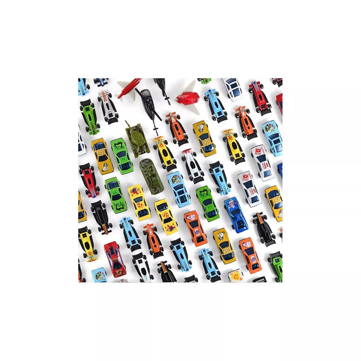 PREXTEX 100 Pc Diecast Cars Toys for Kids, Multicolored