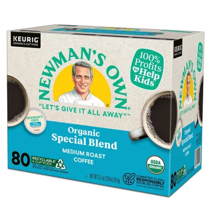 Newman'S Own Organics Medium Roast K-Cup, Special Blend, 80 Ct.