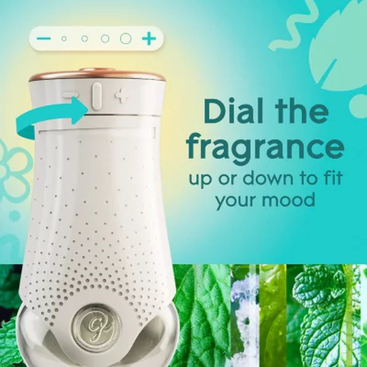 Glade Plugins Scented Oil, Wonder Melon and Empower Mint (2 Warmers + 6 Refills)