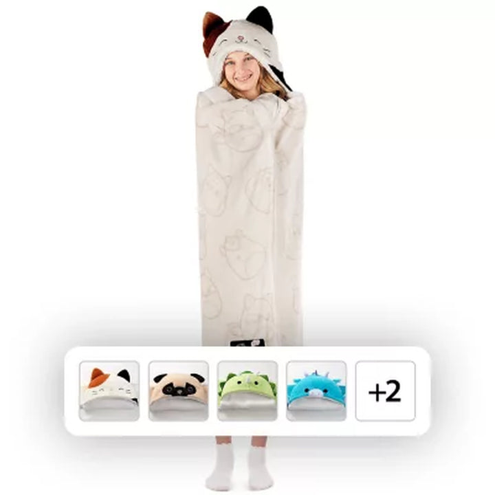 Squishmallows Hooded Throw (Assorted Designs)