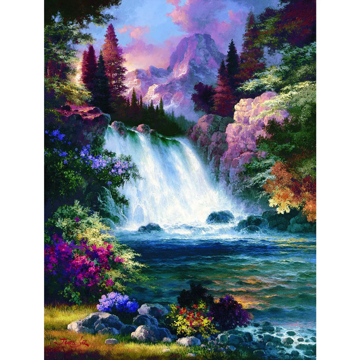 Sunsout Sunrise Falls Spring 300 Pc Jigsaw Puzzle 18071