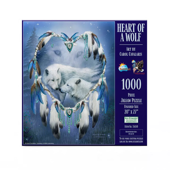 Sunsout Heart of a Wolf 1000 Pc Jigsaw Puzzle 55650