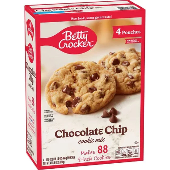 Betty Crocker Chocolate Chip Cookie Pouch, 4 Pk.