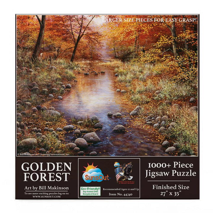 Sunsout Golden Forest 1000 Pc Large Piece Jigsaw Puzzle 44740