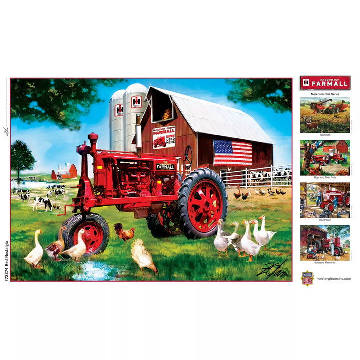 Masterpieces 1000 Piece Jigsaw Puzzle - Red Nostalgia - 19.25"X26.75".