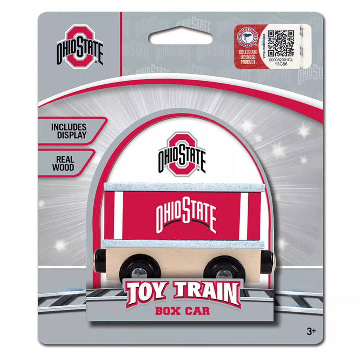 Masterpieces Wood Train Box Car - NCAA Ohio State Buckeyes.