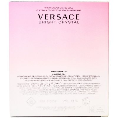 Versace Bright Crystal Eau De Toilette, 3.0 Fl Oz