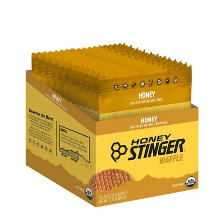 Honey Stinger Organic Energy Waffle Box Pack, Honey 12 Ct.