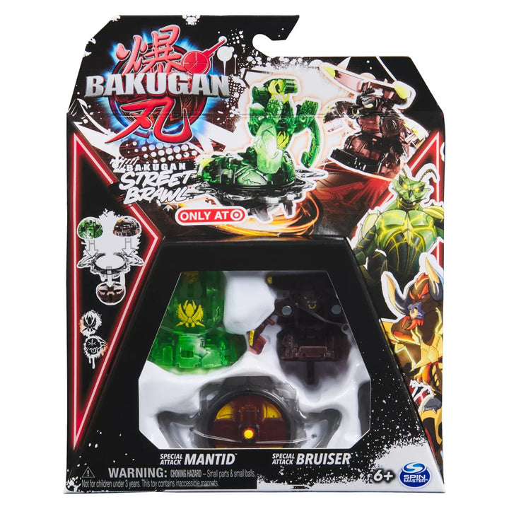 Bakugan Street Brawl Mantid and Bruiser Action Figure Set