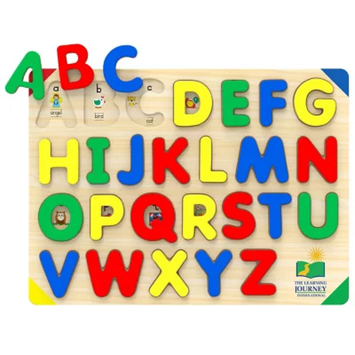 Lift & Learn Puzzles: Abcs and Dinosaurs, 34 Piece