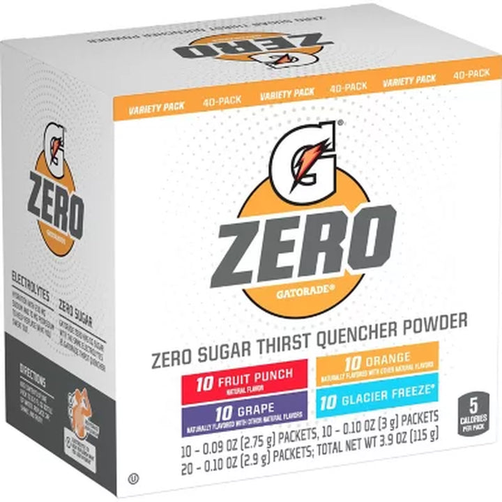 Gatorade G Zero Powder Variety Pack 40 Pk.