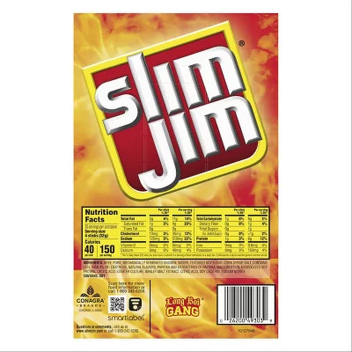 Slim Jim Snack-Sized Smoked Meat Stick, Mild Flavor, .28 Oz., 120 Pk.