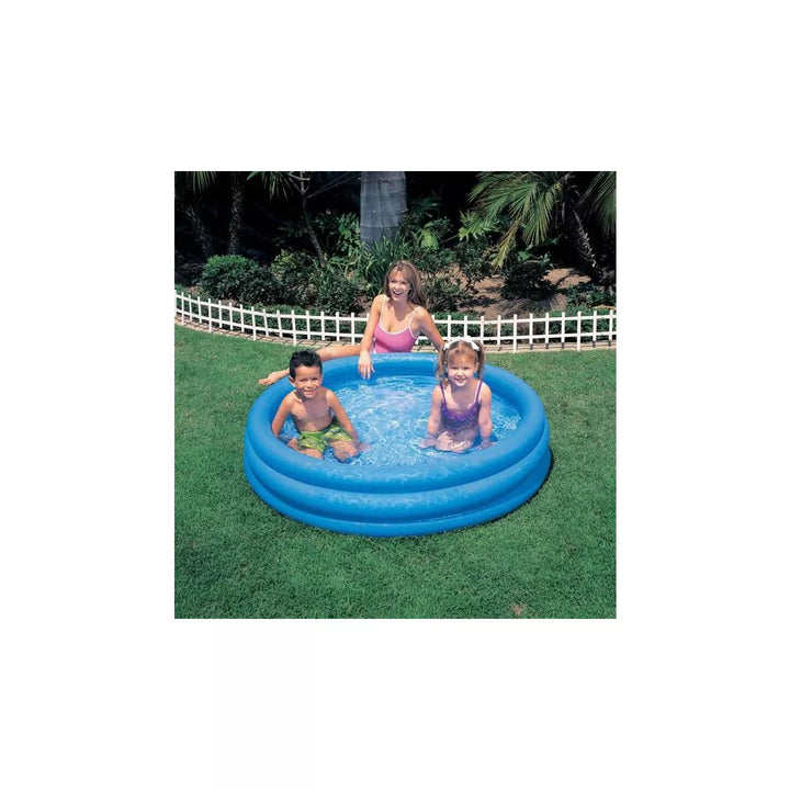 INTEX Crystal Blue Kids Outdoor Inflatable 58" Swimming Pool | 58426EP