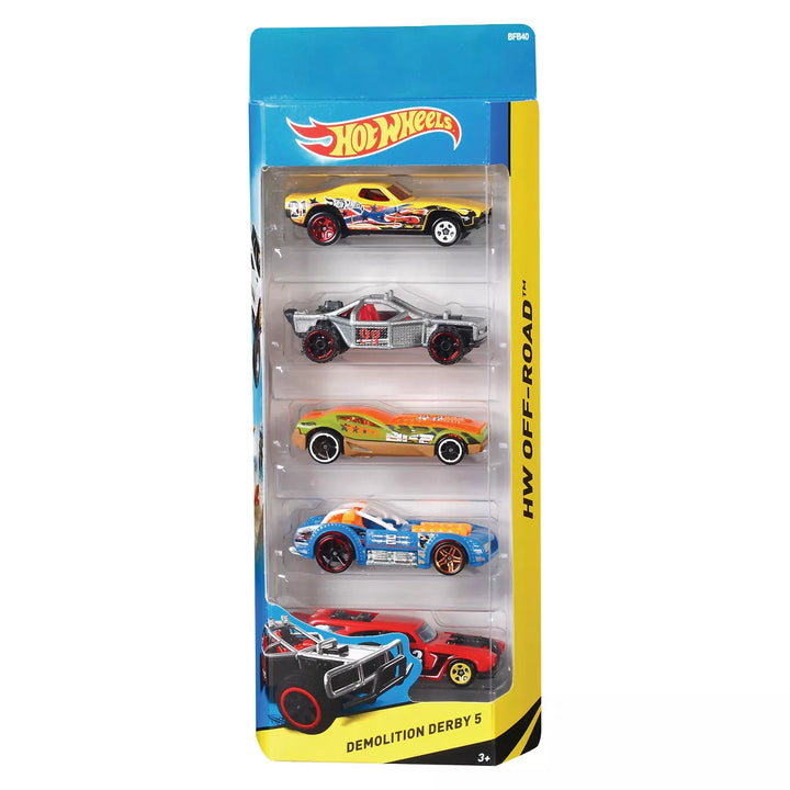 Hot Wheels Diecast Cars - 5Pk (Colors May Vary)