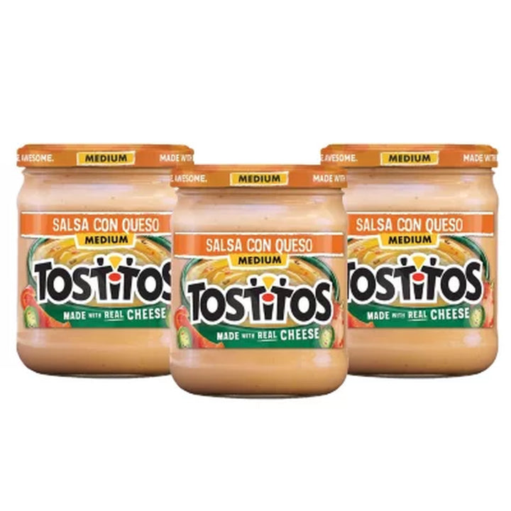 Tostitos Salsa Con Queso, Medium 15.5 Oz., 3 Ct.