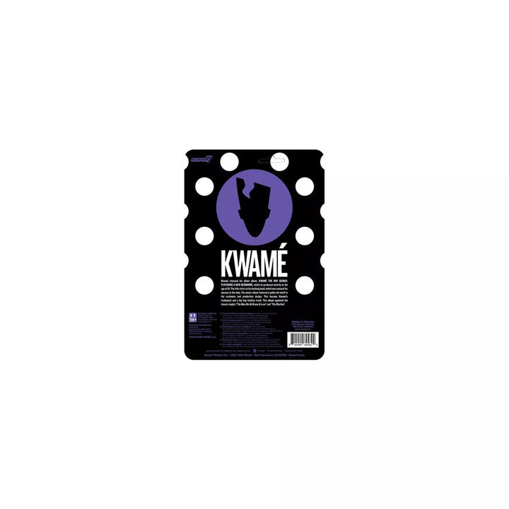 Super7 - Kwame - Reaction - Kwame (Black/White Polka Dot)