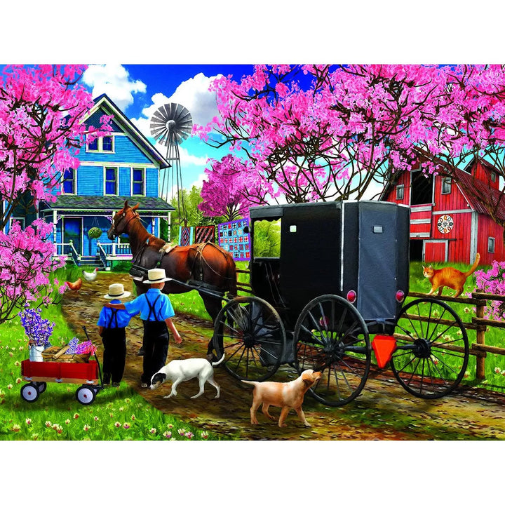 Sunsout Cherry Blossom Time 1000 Pc Jigsaw Puzzle 28982