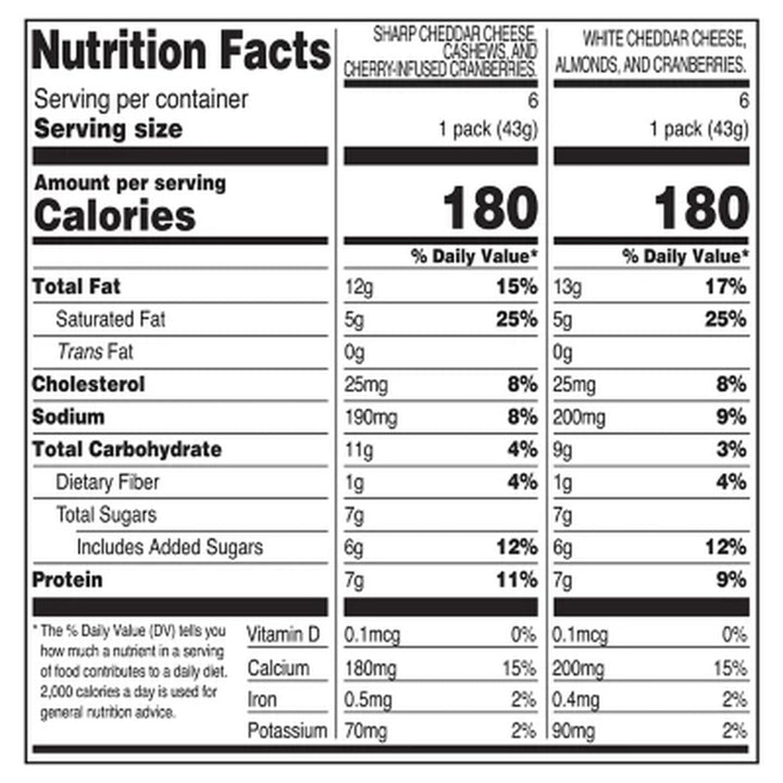 Member'S Mark Cheese, Fruit and Nut Snacks, 12 Pk.