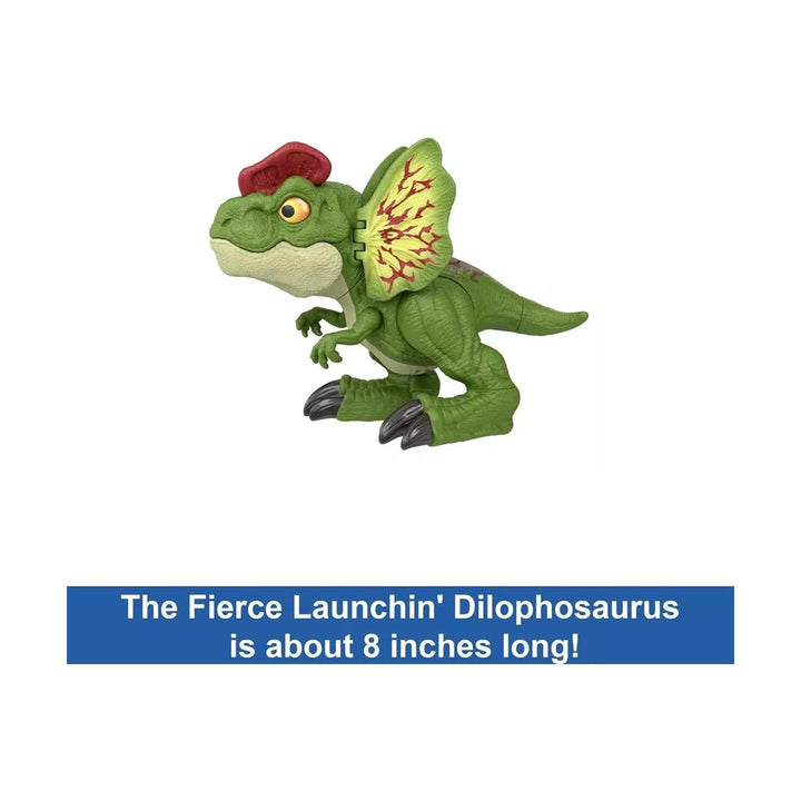 Jurassic World Dinosaur Sound Toy, Uncaged Fierce Launchin Dilophosaurus Figure