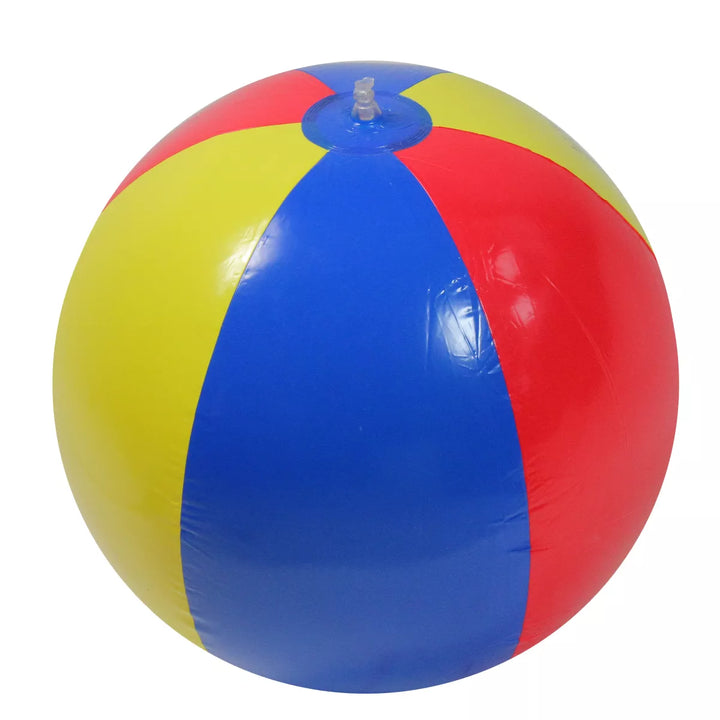 Swim Central 46" Red and Blue Classic 6 Panel Inflatable Beach Ball