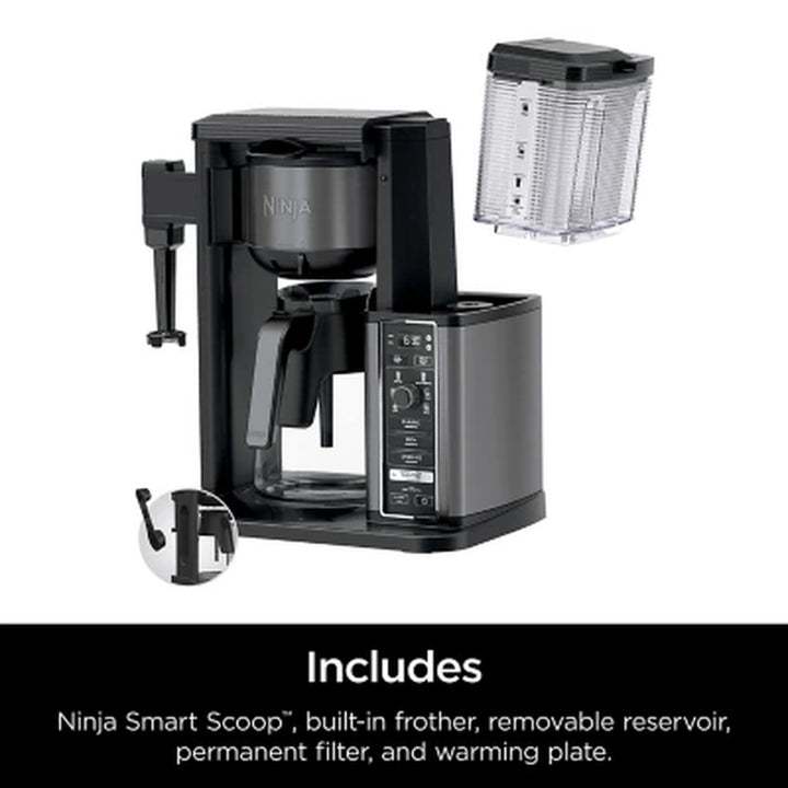 Ninja Specialty Coffee Maker with Fold-Away Frother and Glass Carafe CM405A