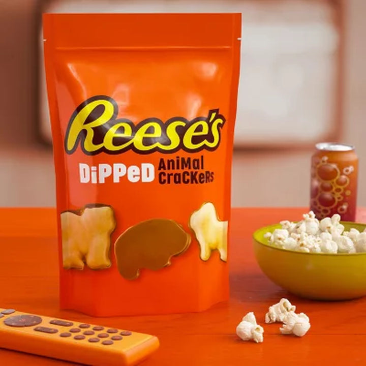 REESE'S Chocolate Peanut Butter Dipped, Animal Crackers, 24 Oz.