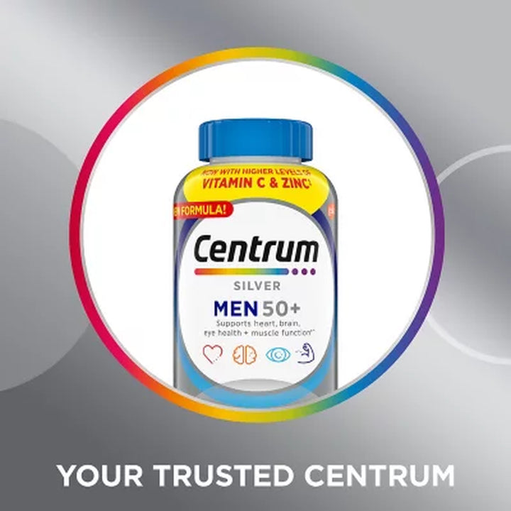 Centrum Silver Men 50+ Multivitamin Tablets 275 Ct.