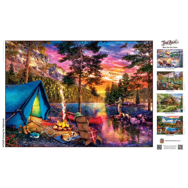 Masterpieces 1000 Piece Puzzle - Fishing the Highlands - 19.25"X26.75".