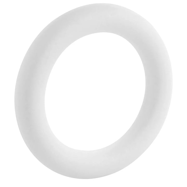 4 Pack Foam Wreath Rings for DIY Crafts Art Modeling, White, 10 X1.55 Inch