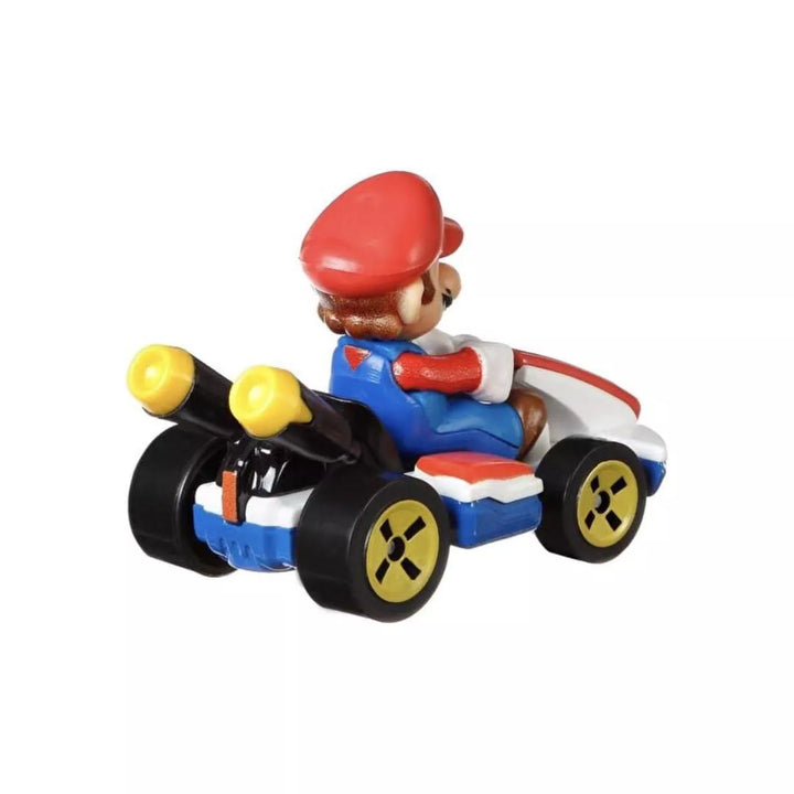 Hot Wheels Mario Kart 1:64 Scale Mario with Standard Kart Collectible Vehicle