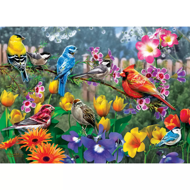 Masterpieces 1000 Piece Jigsaw Puzzle for Adults - Morning Garden - 19.25"X26.75".