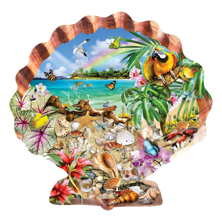 Sunsout Tropical Shells 800 Pc Special Shape Jigsaw Puzzle 95012