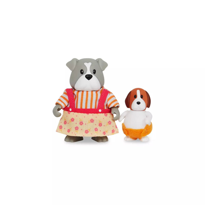 Li'L Woodzeez Digglesby Dog Family Small Figurine Set