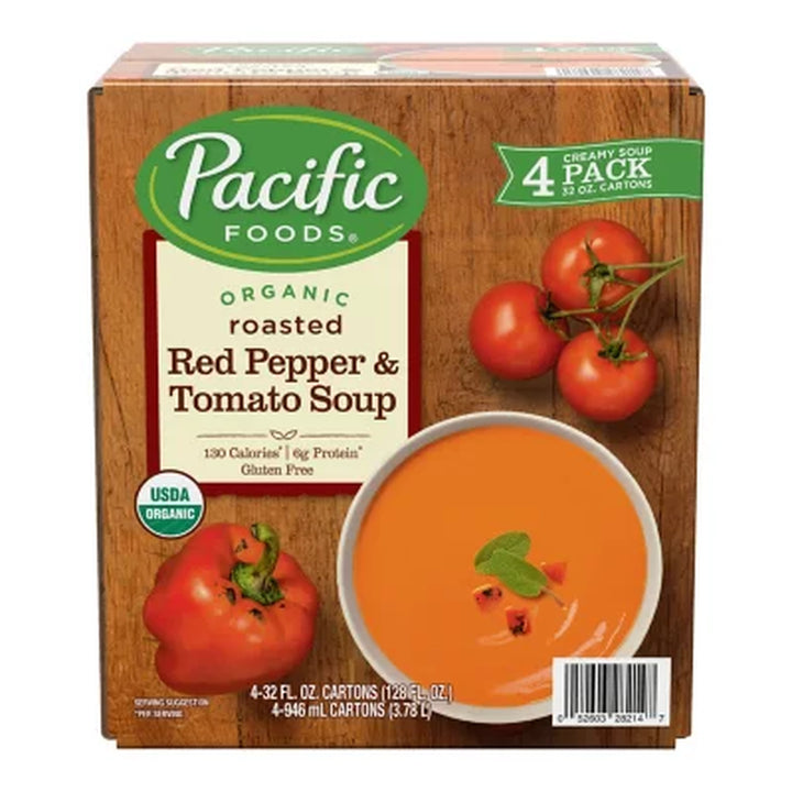 Pacific Organic Roasted Red Pepper and Tomato Soup 4 Pk.