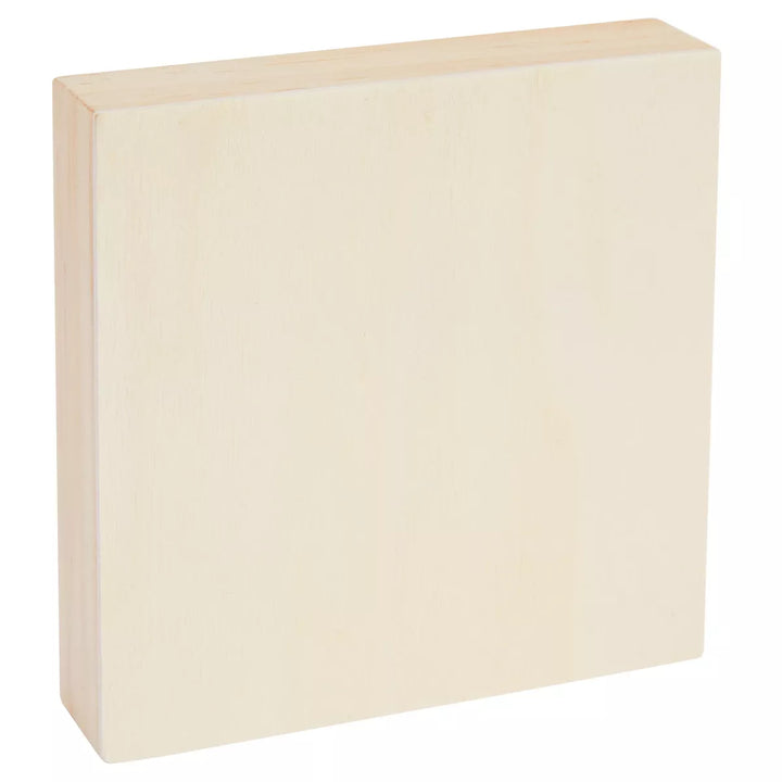 Bright Creations 4X4 Wood Canvas Boards for Painting, Blank Deep Cradle Canvas for Art Projects (6 Pack, 0.85 in Thick)