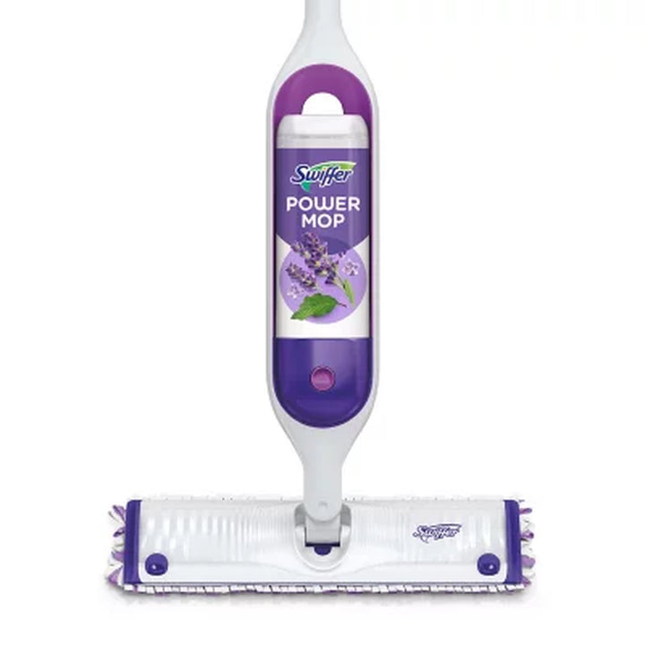 Swiffer Powermop Multi-Surface Mopping Kit, Lavender 10 Pads, 2 Cleaning Solutions