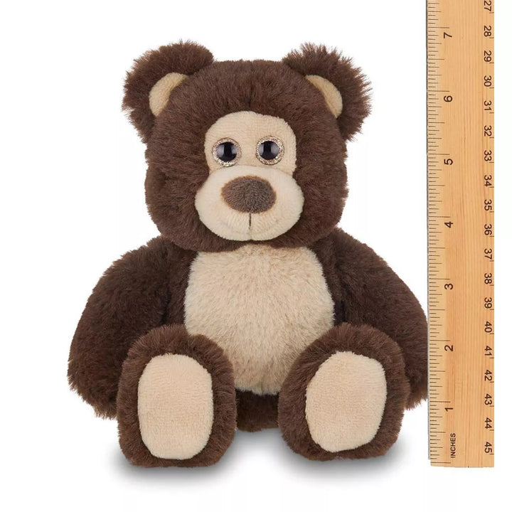 Bearington Lil' Beau Small Chocolate Brown Plush Stuffed Animal Teddy Bear, 7 Inches