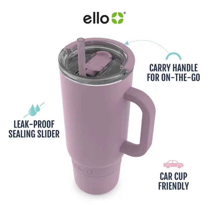 Ello Port 40-Oz. Stainless Steel Tumbler with Handle, Assorted Colors (2 Pk.)