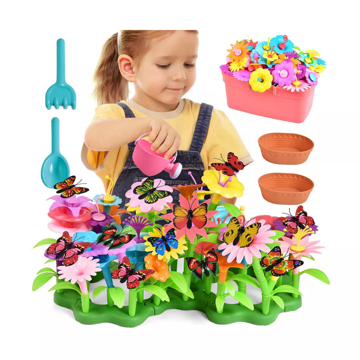 Fun Little Toys 148 PCS Garden Blocks Toy Set