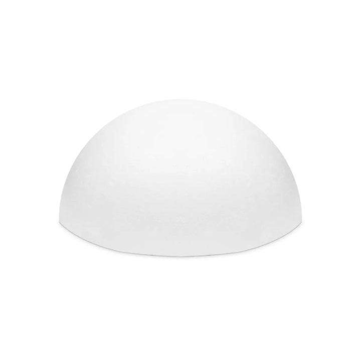 Juvale White Half Sphere Foam Ball for DIY Crafts, Large Hollow Dome for Art Supplies, 11.4 X 6 Inches