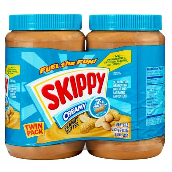 Skippy Creamy Peanut Butter Spread (48 Oz., 2 Pk)