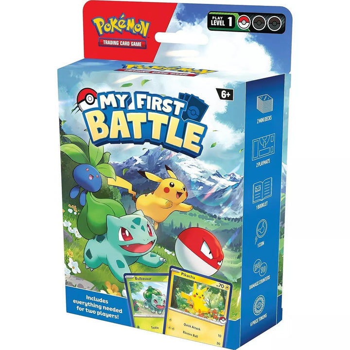 Pokémon TCG: My First Battle—Pikachu and Bulbasaur (Starter Kit Including 2 Ready-To-Play Mini Decks & Accessories) - Great for Beginners