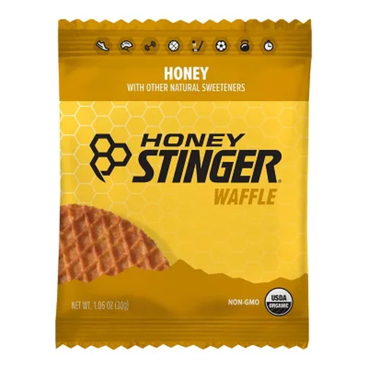 Honey Stinger Organic Energy Waffle Box Pack, Honey 12 Ct.