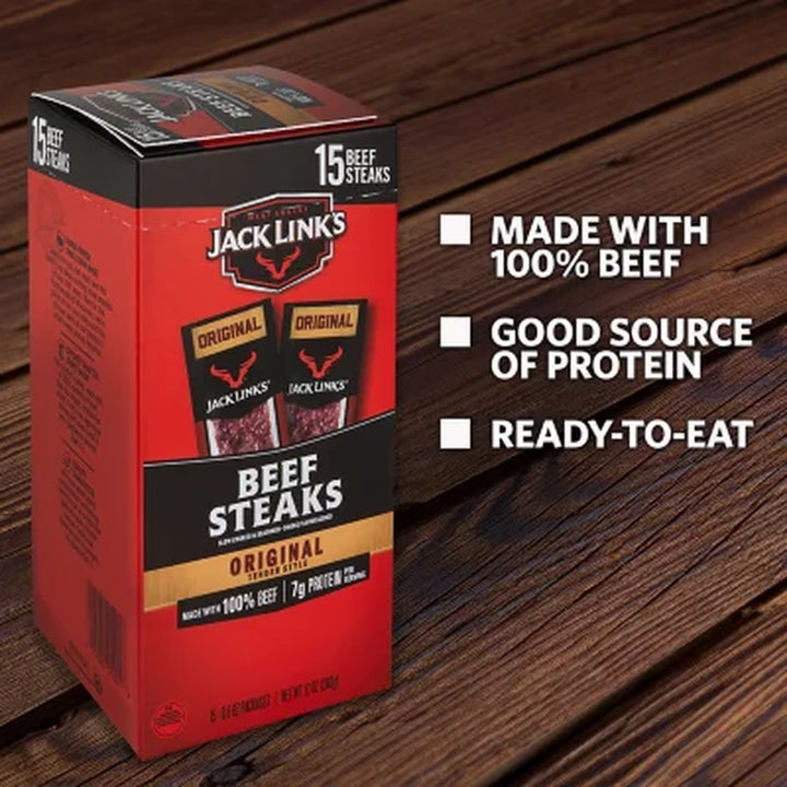 Jack Link’S Original Tender Style Beef Steak 15 Ct.