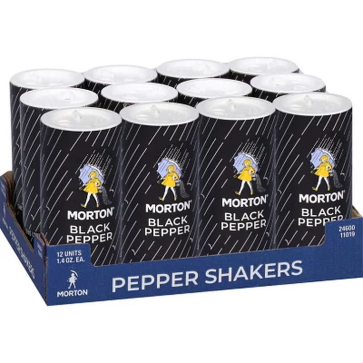 Morton Pepper Shakers 1.2 Oz., 12 Pk.