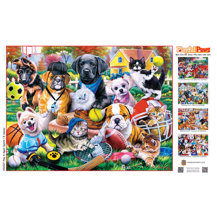 Masterpieces 300 Piece EZ Grip Puzzle - Play It Again Sports - 18"X24".