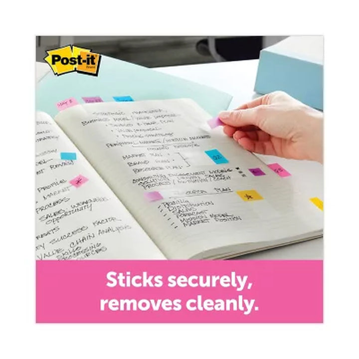 Post-It Flags - Arrow Message 1/2" Flags - "Sign Here" - 4 Colors W/Dispensers - 120/Pack