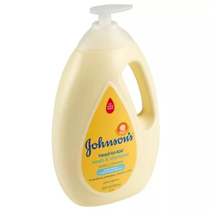 Johnson'S Head-To-Toe Wash & Shampoo 33.8 Fl. Oz.